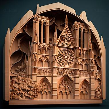 3D model st notre dame (STL)